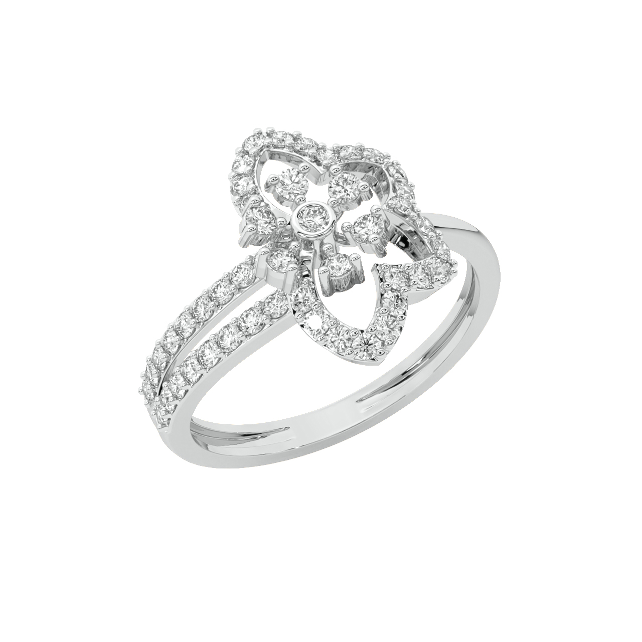 Axel Round Diamond Engagement Ring